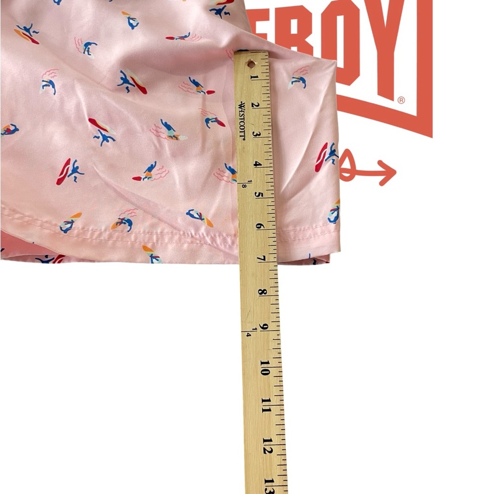 Club Room Pink Patterned Swim Trunks - Picture 4 of 5